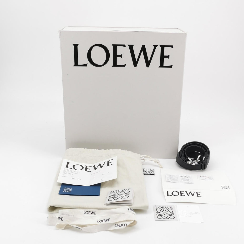 Loewe Puzzle Soft Grained Calfskin Black SHW