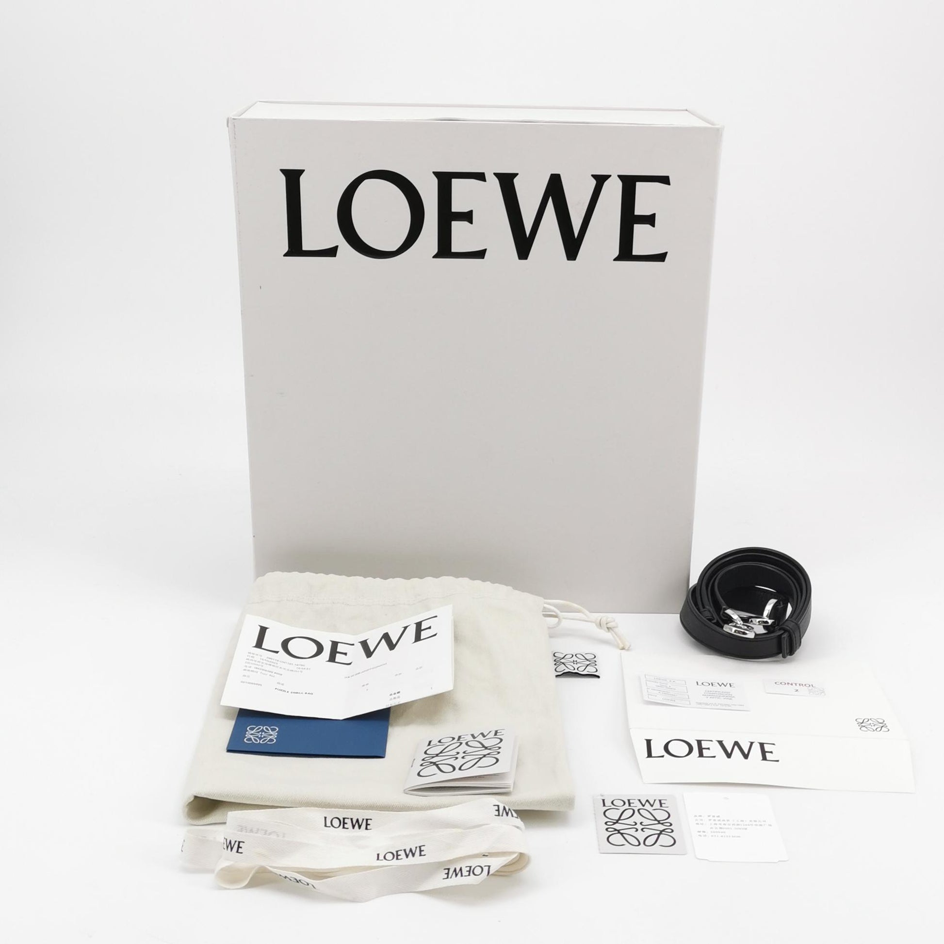 Loewe Puzzle Soft Grained Calfskin Black SHW