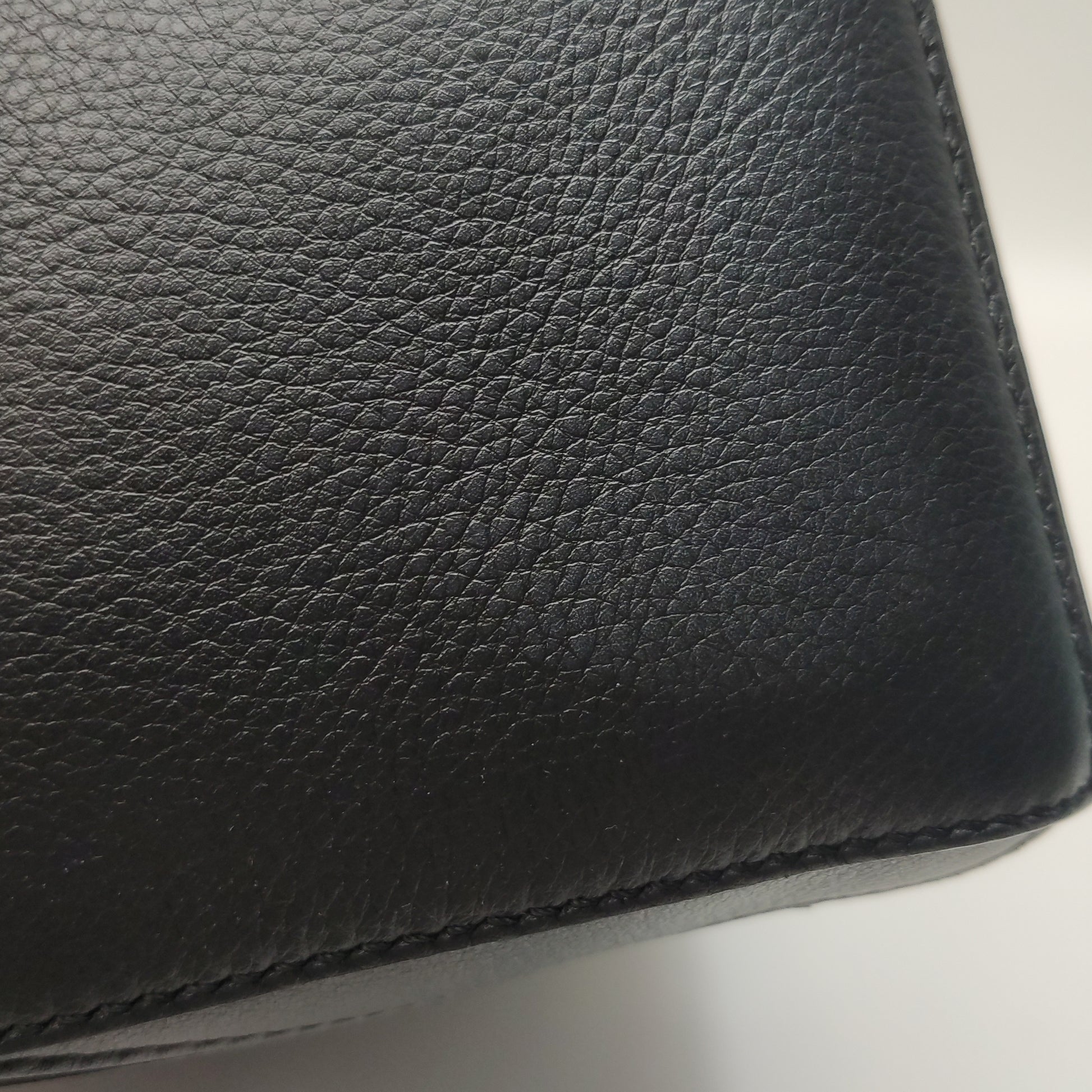 Loewe Puzzle Soft Grained Calfskin Black SHW