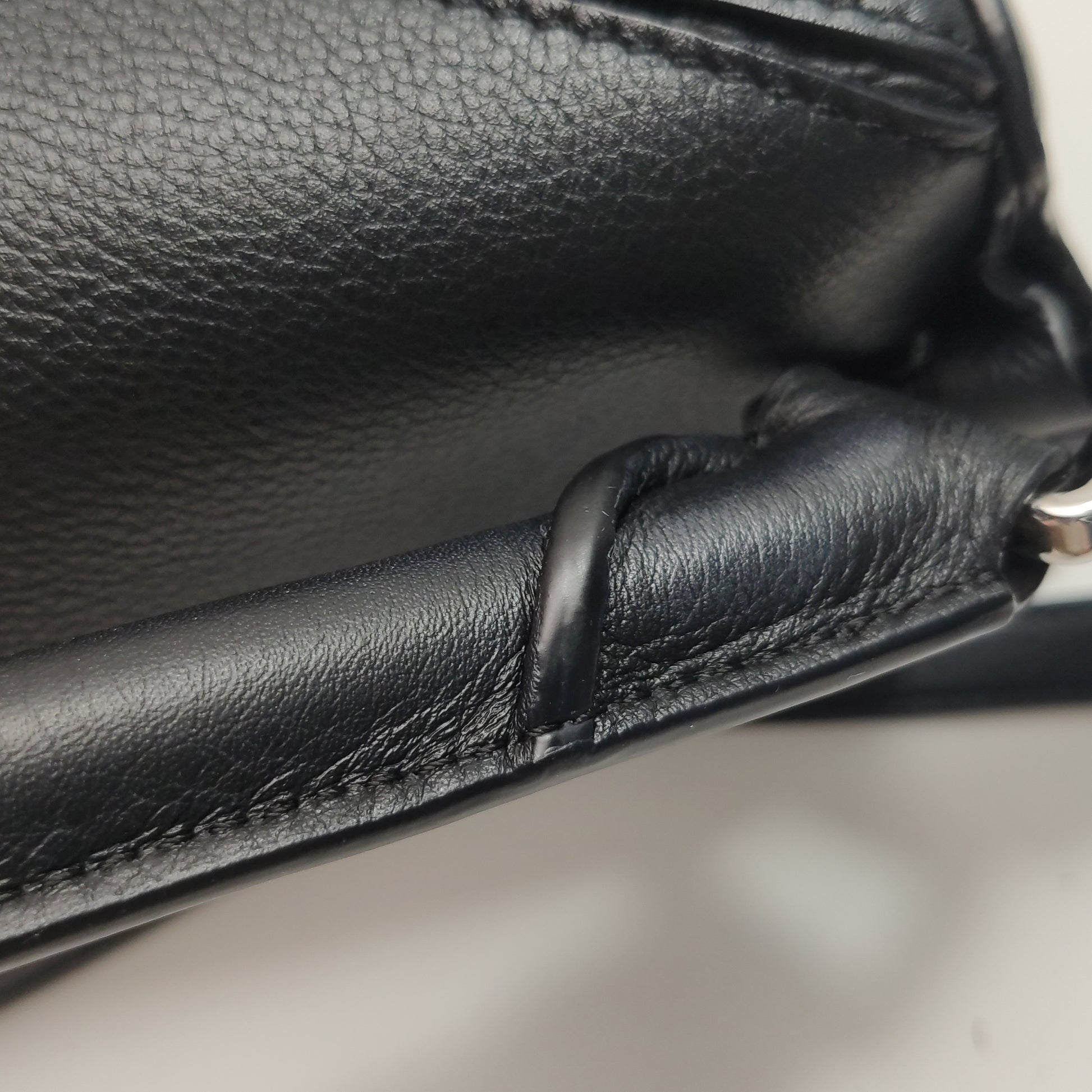 Loewe Puzzle Soft Grained Calfskin Black SHW