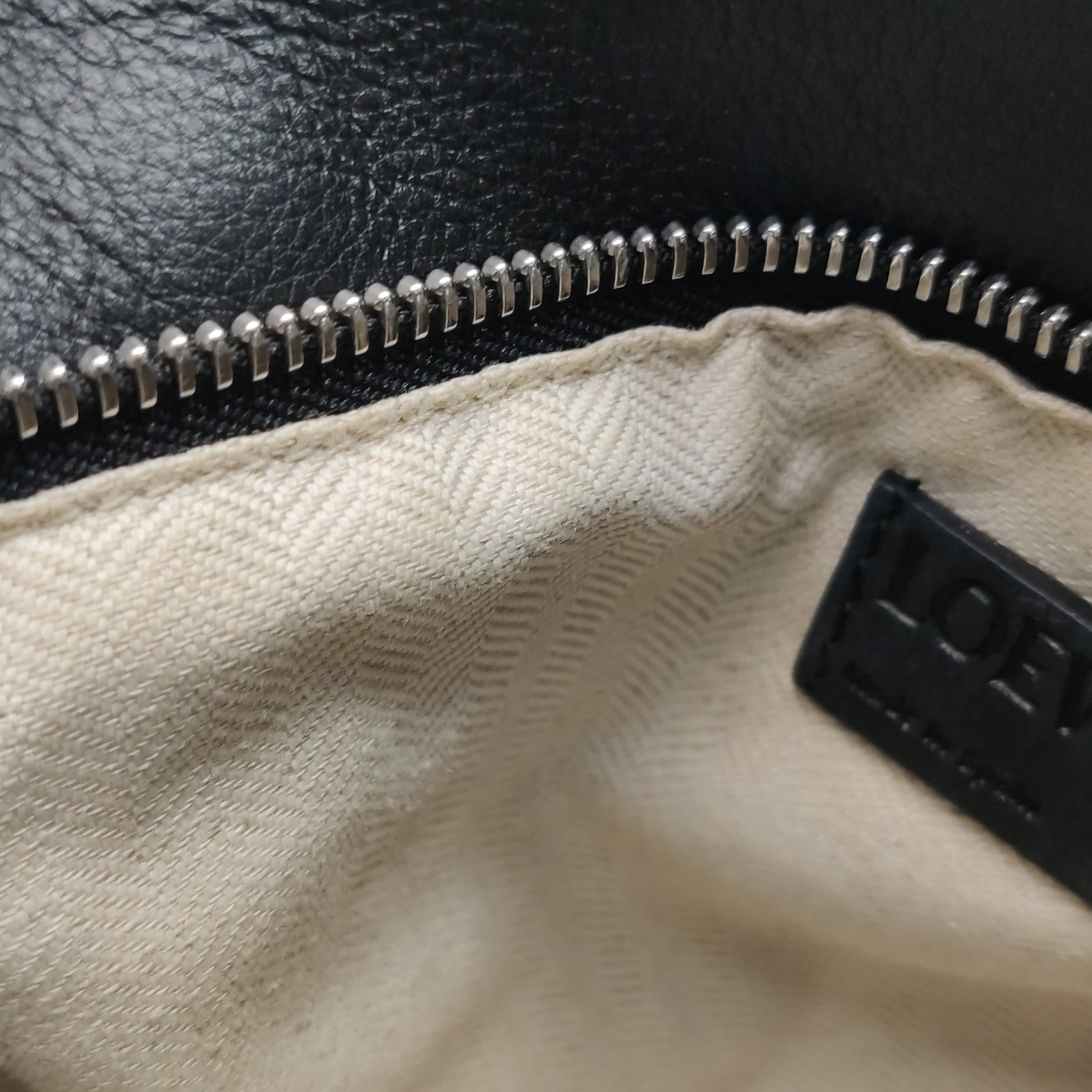 Loewe Puzzle Soft Grained Calfskin Black SHW