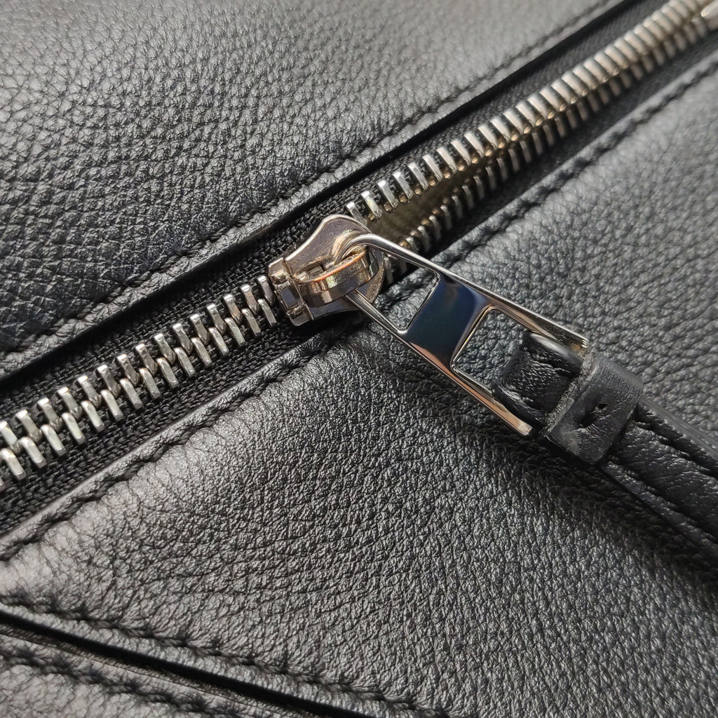 Loewe Puzzle Soft Grained Calfskin Black SHW