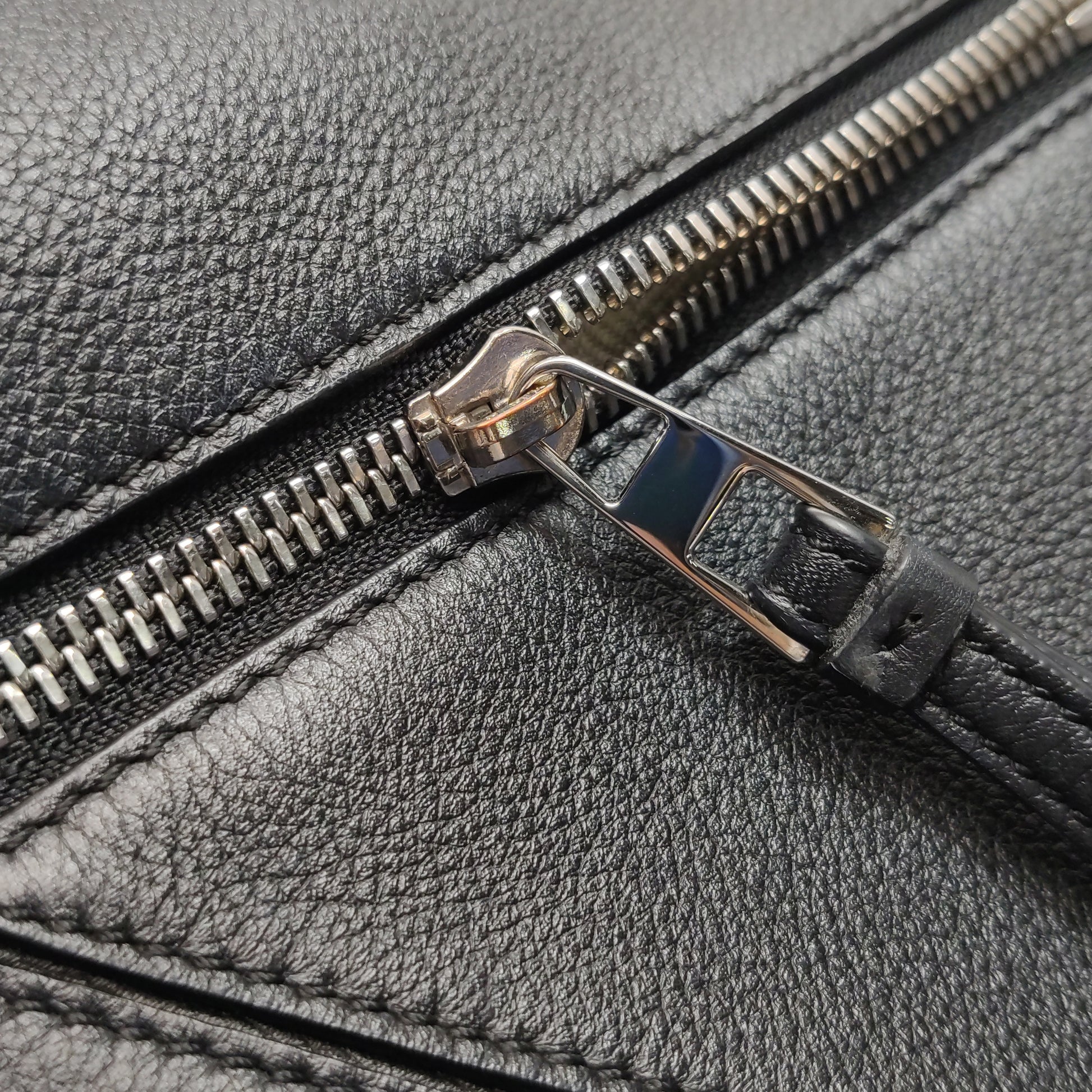 Loewe Puzzle Soft Grained Calfskin Black SHW