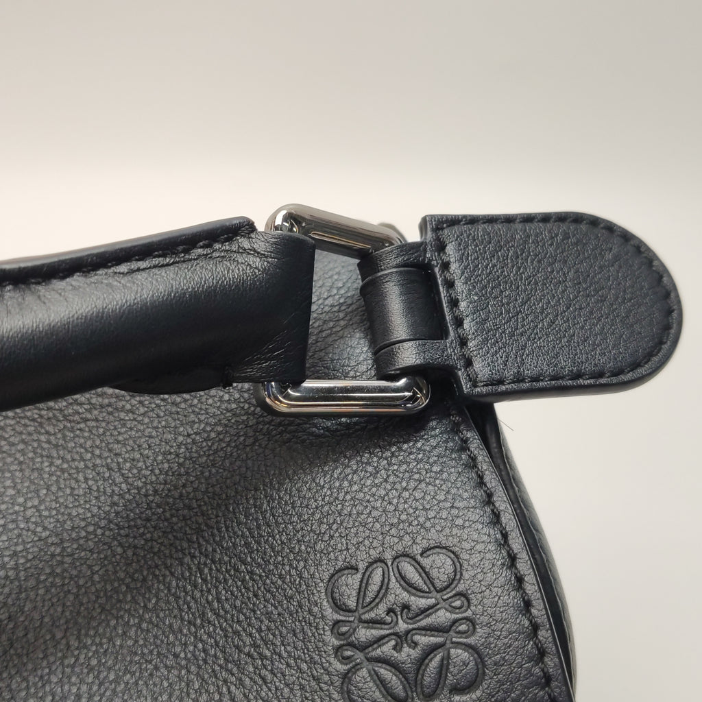 Loewe Puzzle Soft Grained Calfskin Black SHW