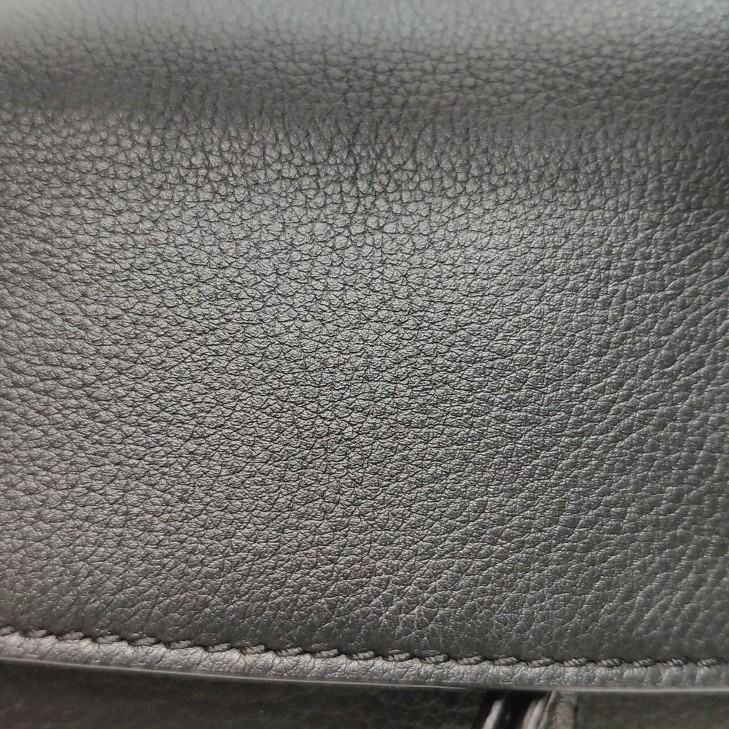 Loewe Puzzle Soft Grained Calfskin Black SHW