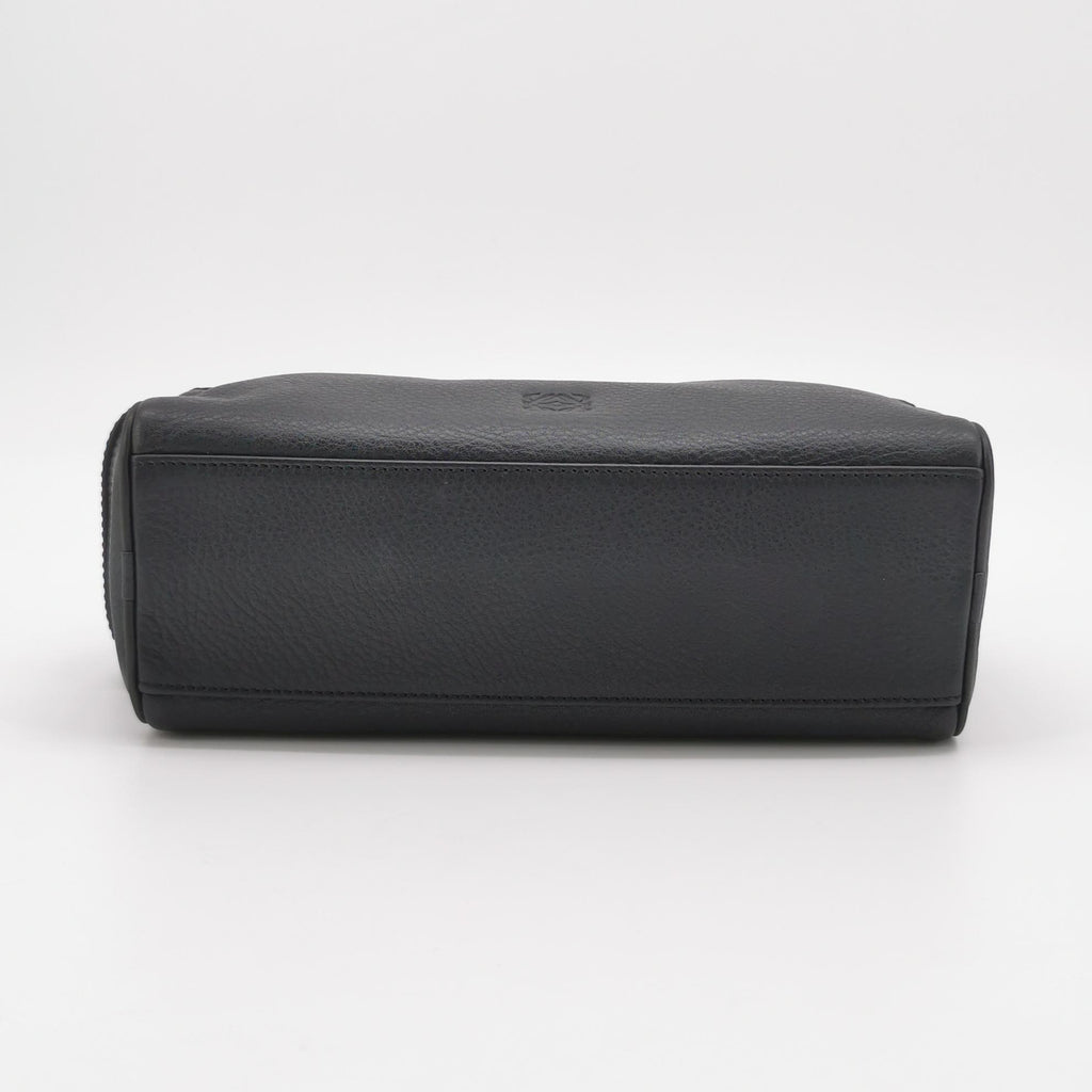 Loewe Anagram Toiletry Bag Grained Black