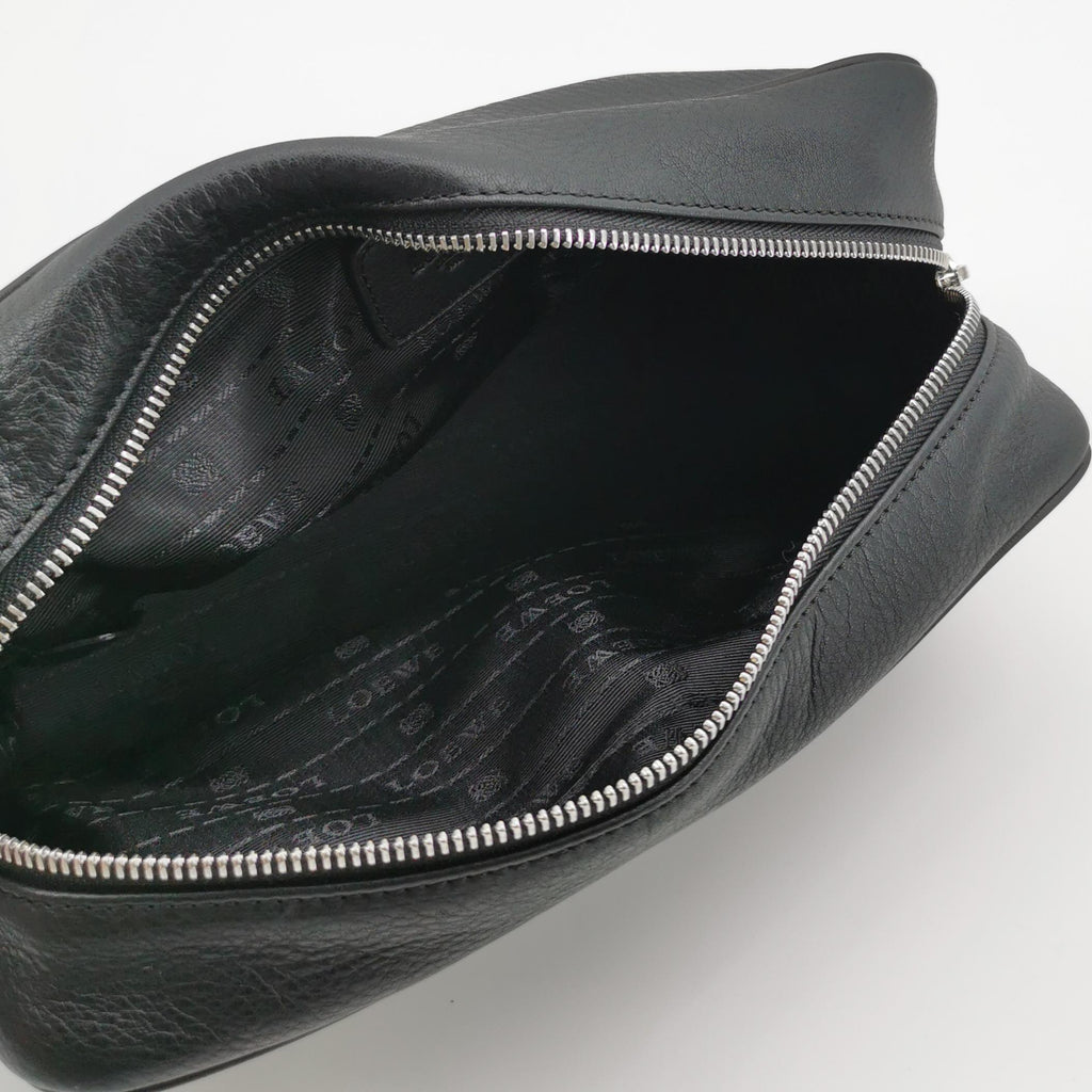 Loewe Anagram Toiletry Bag Grained Black