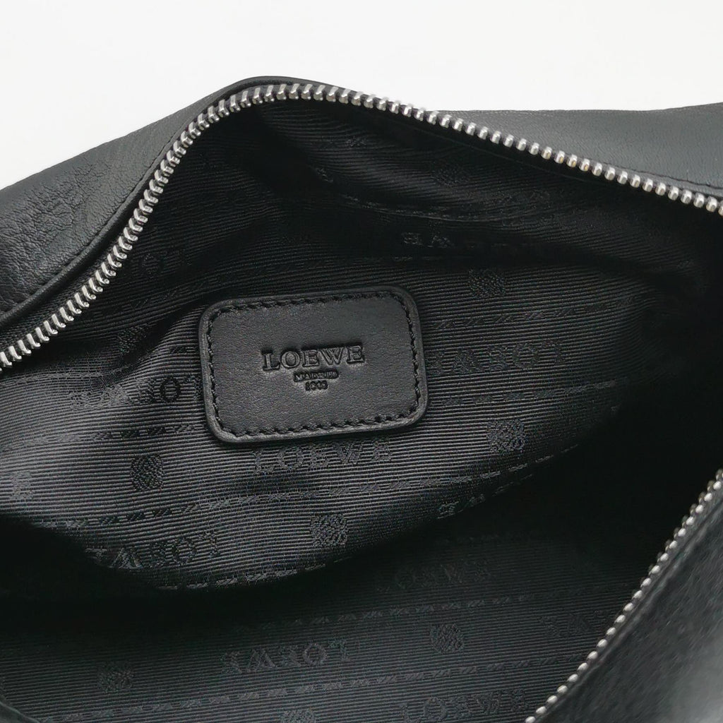 Loewe Anagram Toiletry Bag Grained Black