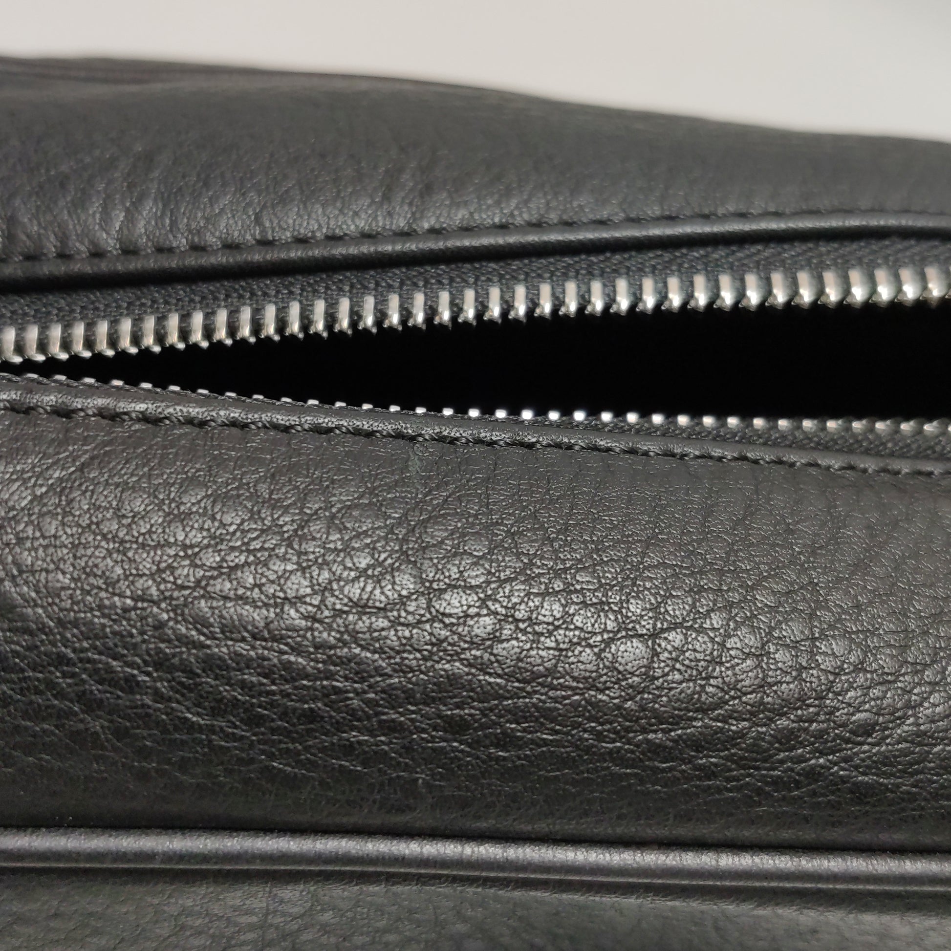 Loewe Anagram Toiletry Bag Grained Black