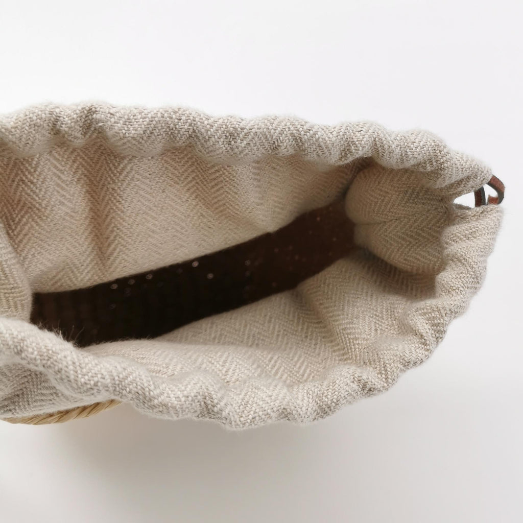 Loewe Square Pocket Raffia Bucket Bag