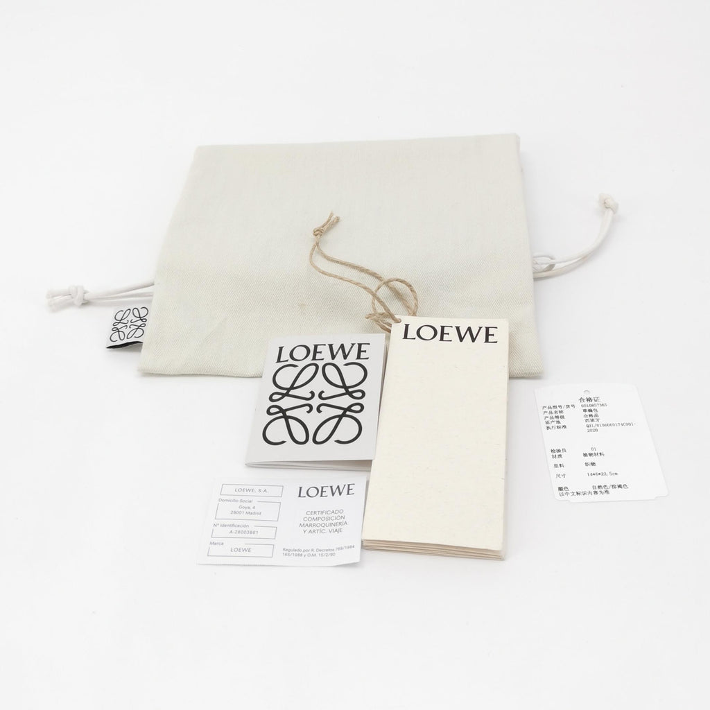 Loewe Square Pocket Raffia Bucket Bag