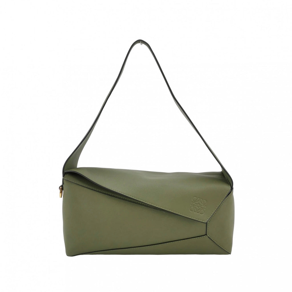Loewe Puzzle Hobo Shoulder Bag Avocado Green