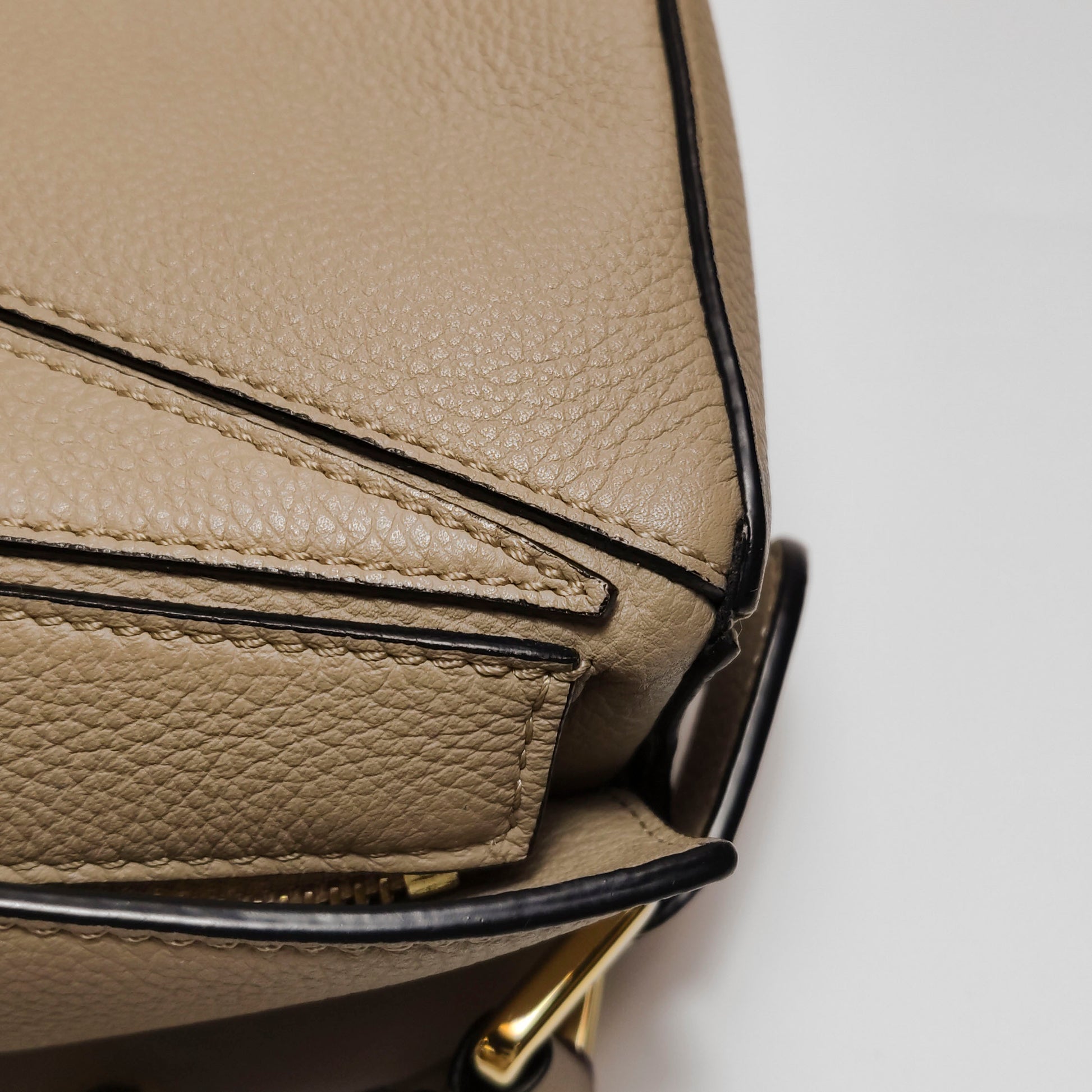 Loewe Puzzle Small Grained Calfskin Beige