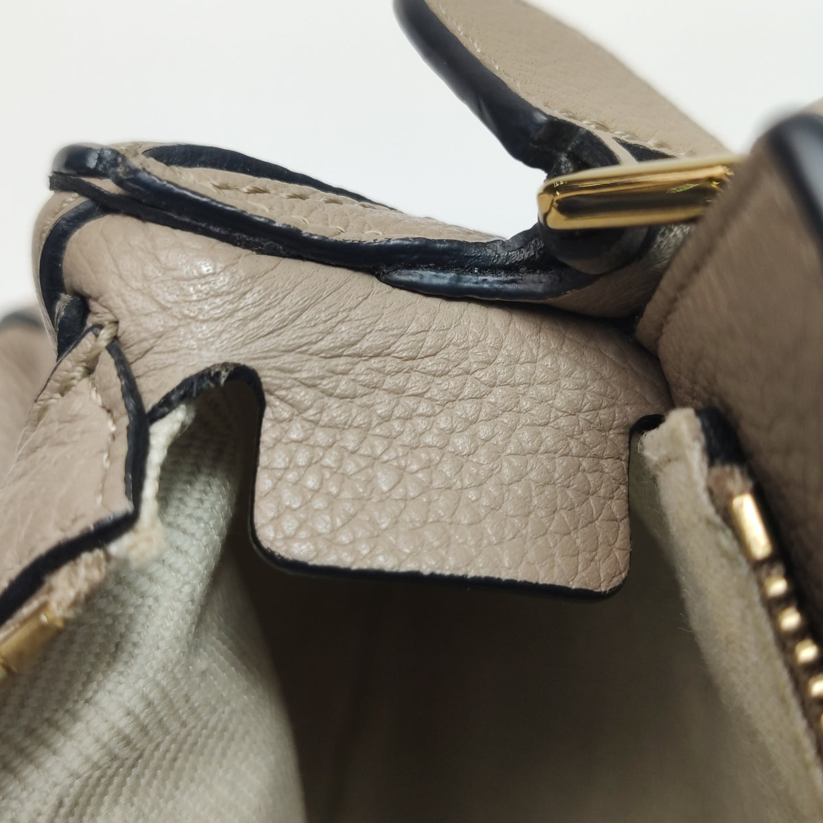 Loewe Puzzle Mini Light Beige Grained Calfskin