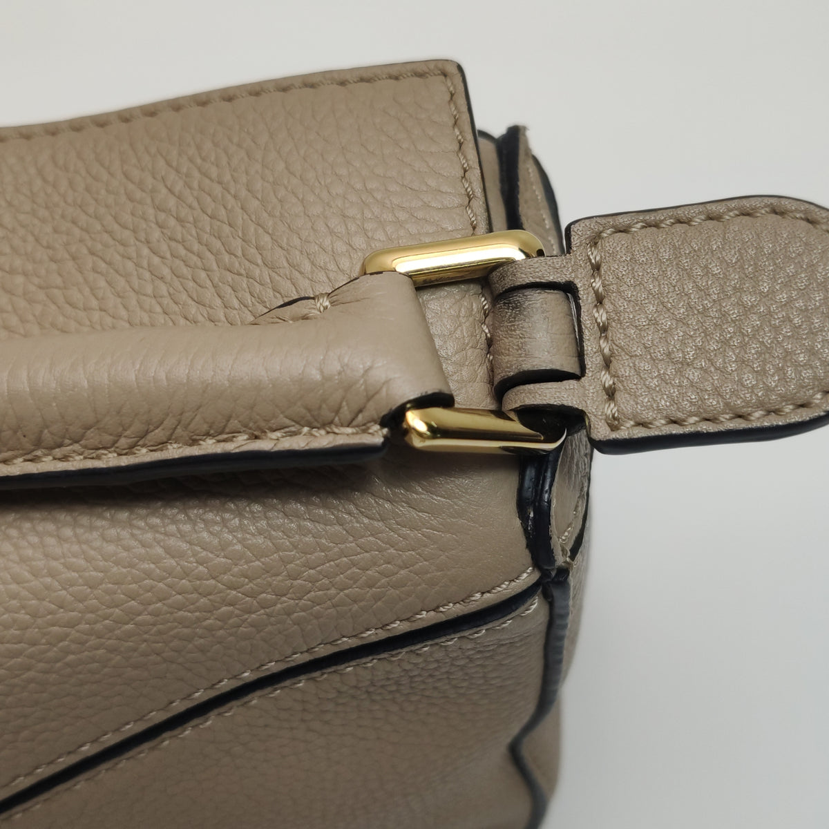 Loewe Puzzle Mini Light Beige Grained Calfskin