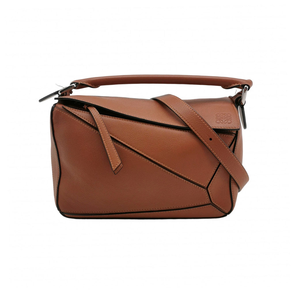 Loewe Puzzle Small Classic Calfskin Tan