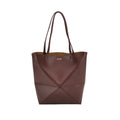 Loewe Puzzle Fold Tote Medium Dark Burgundy