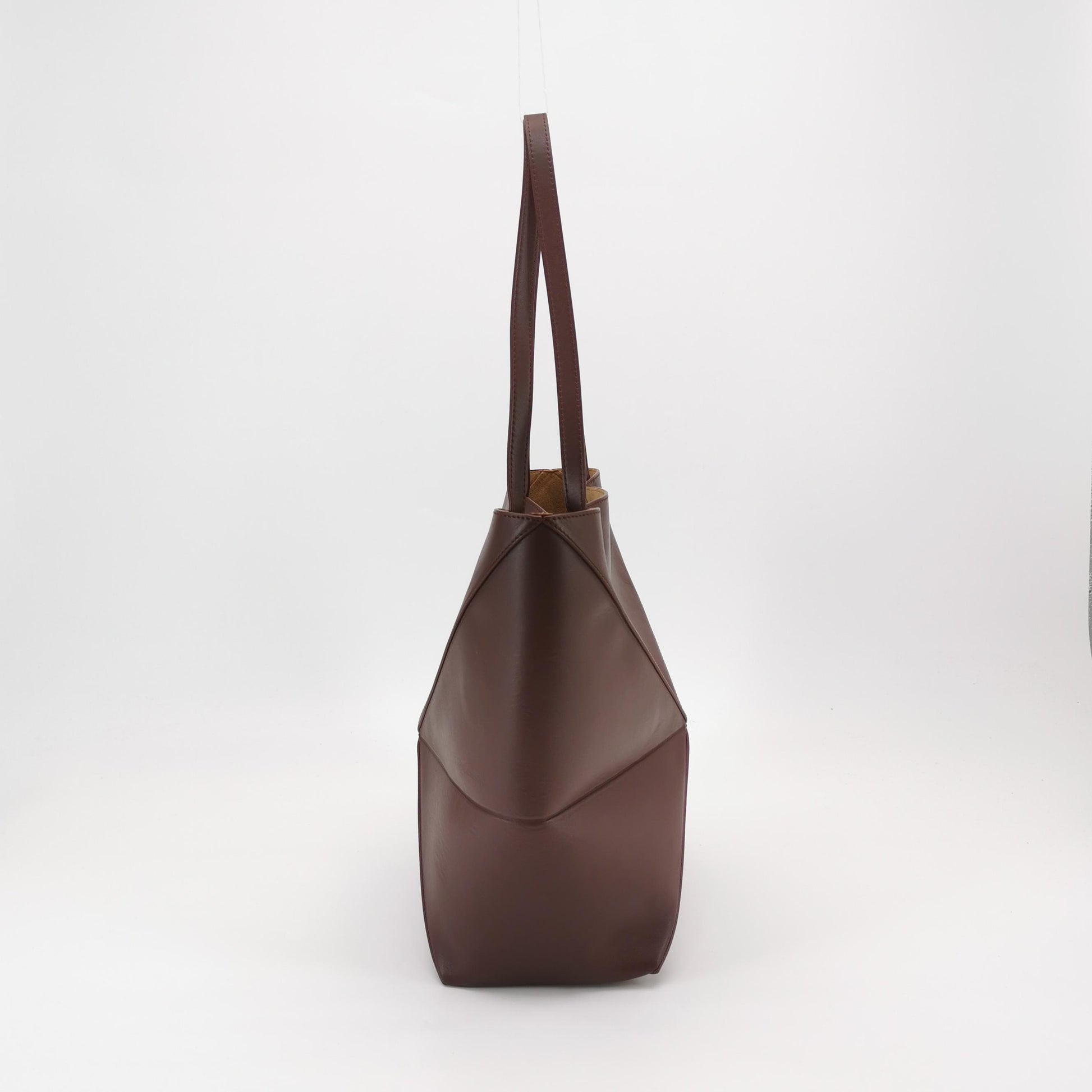 Loewe Puzzle Fold Tote Medium Dark Burgundy
