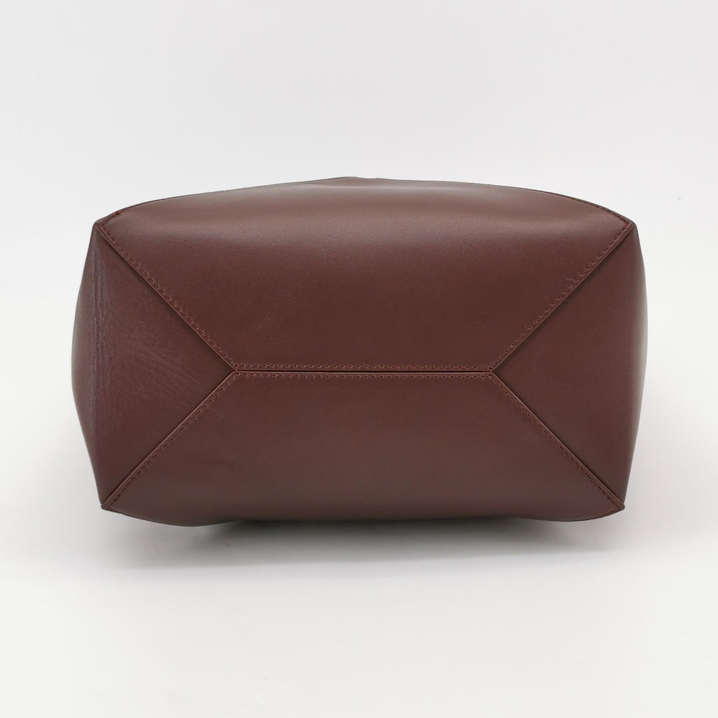 Loewe Puzzle Fold Tote Medium Dark Burgundy