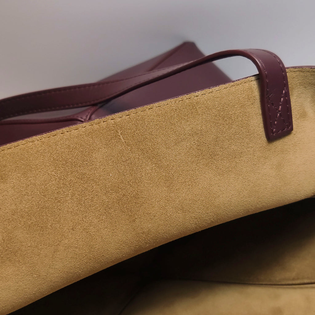 Loewe Puzzle Fold Tote Medium Dark Burgundy