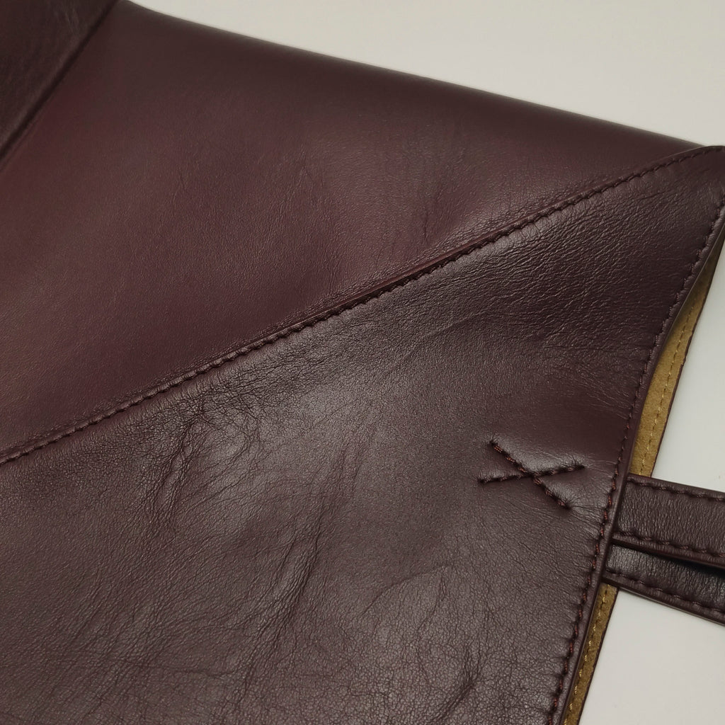 Loewe Puzzle Fold Tote Medium Dark Burgundy