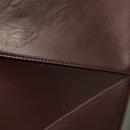 Loewe Puzzle Fold Tote Medium Dark Burgundy