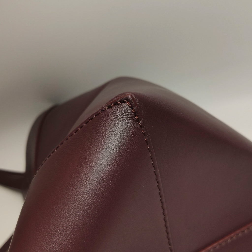 Loewe Puzzle Fold Tote Medium Dark Burgundy
