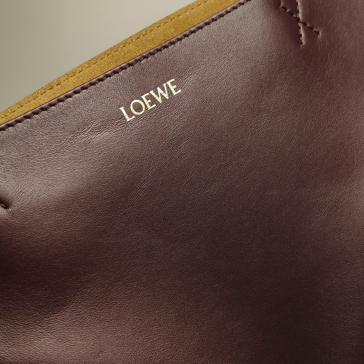 Loewe Puzzle Fold Tote Medium Dark Burgundy