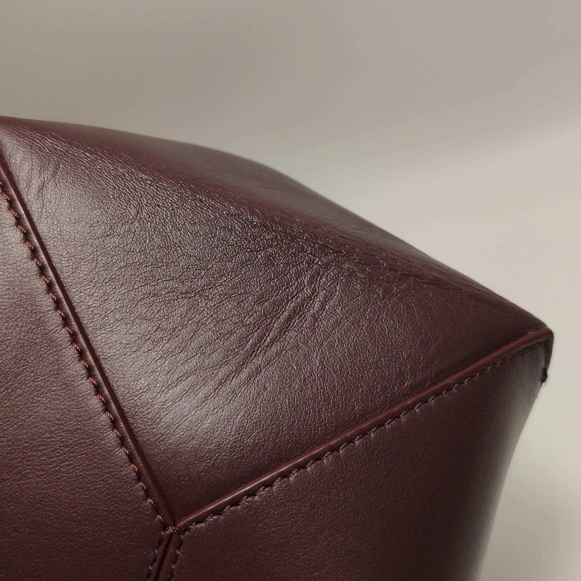 Loewe Puzzle Fold Tote Medium Dark Burgundy
