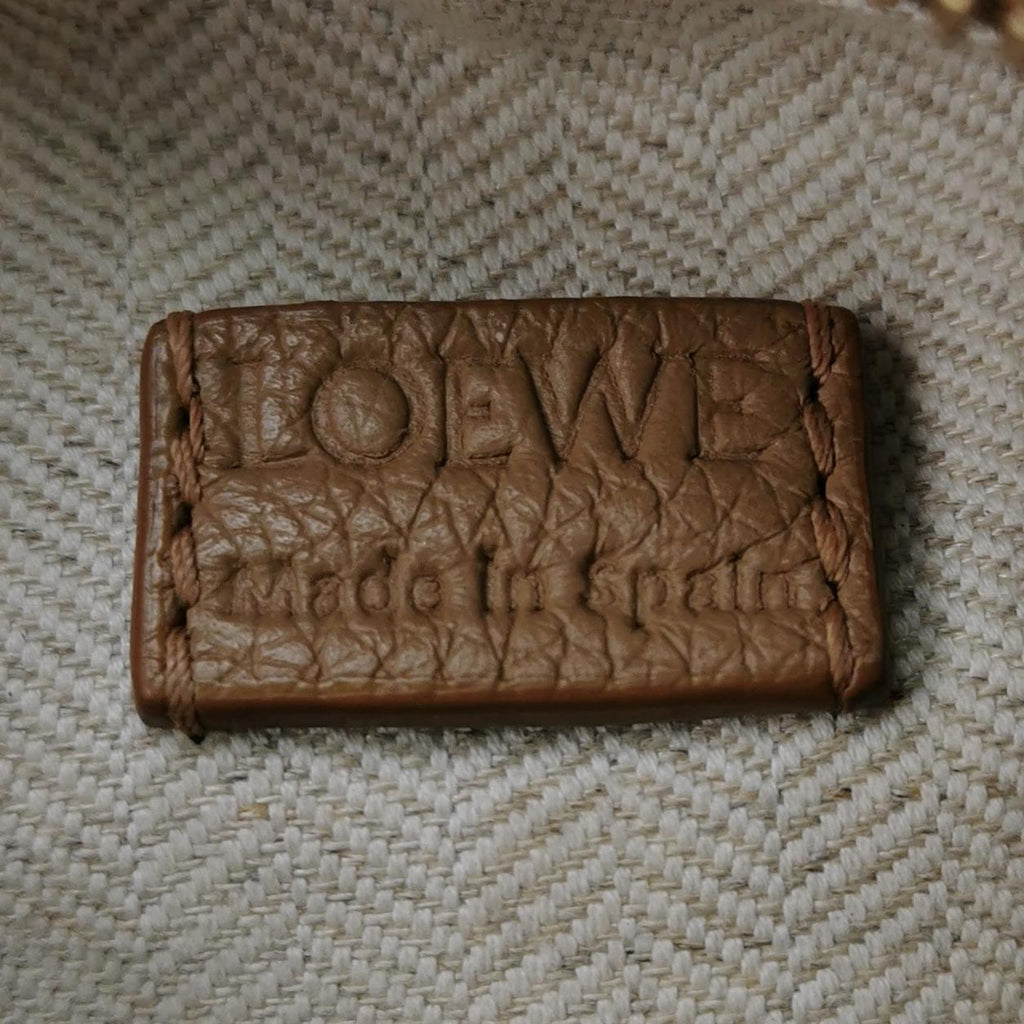 Loewe Puzzle Edge Mini Grained Calfskin Toffee