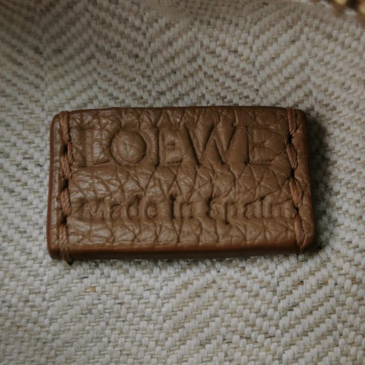 Loewe Puzzle Edge Mini Grained Calfskin Toffee