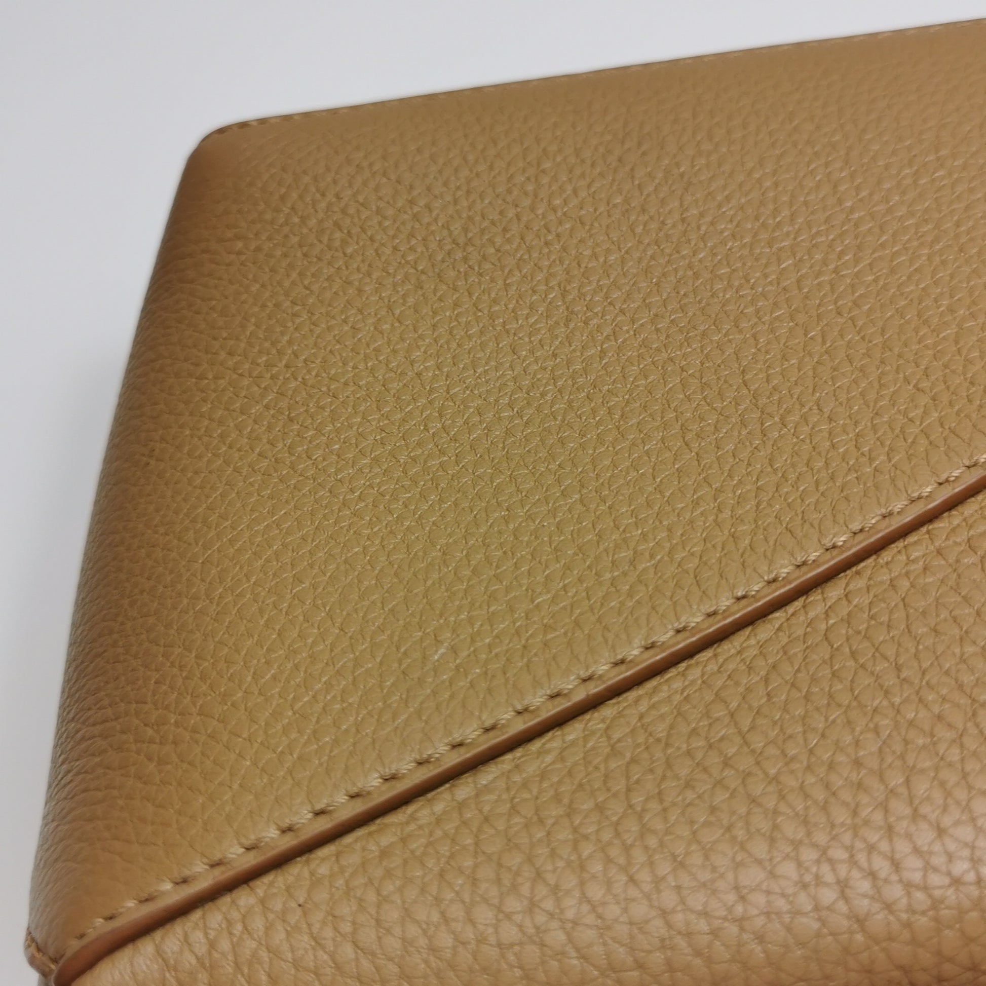 Loewe Puzzle Edge Mini Grained Calfskin Toffee