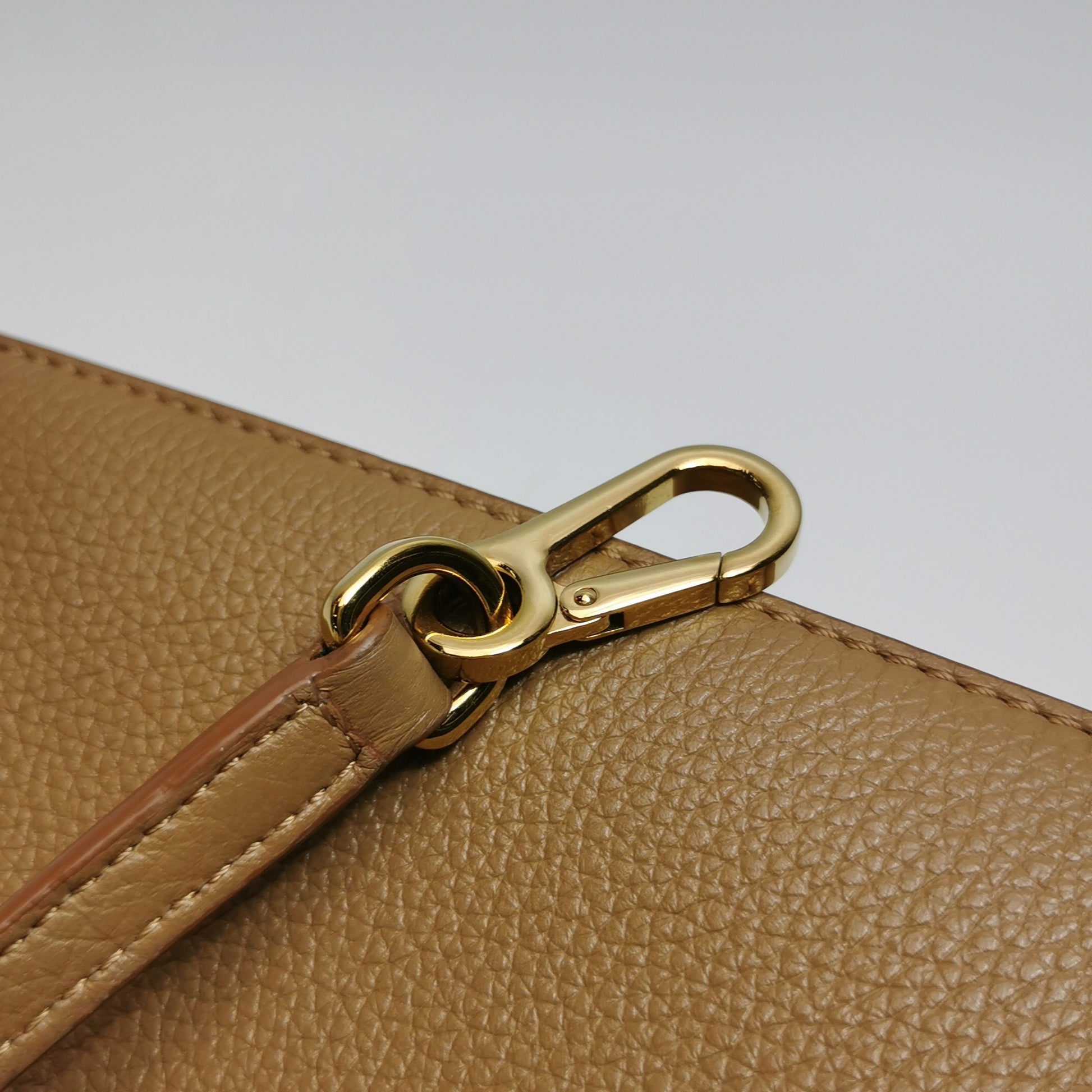 Loewe Puzzle Edge Mini Grained Calfskin Toffee