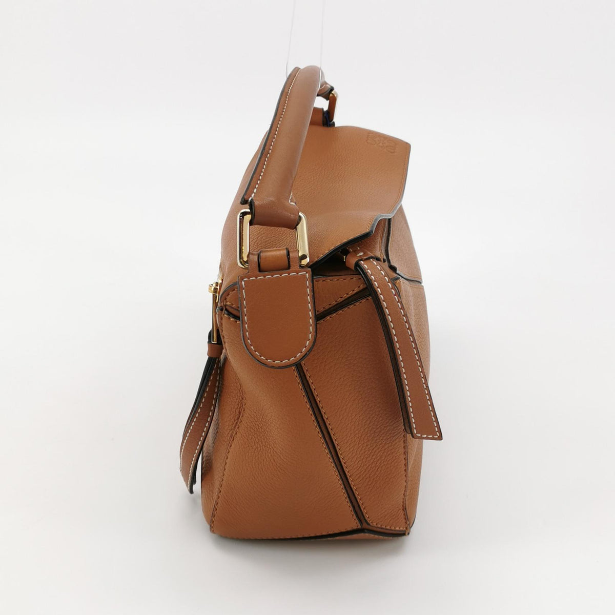 Loewe Puzzle Small Caramel Grained Calfskin