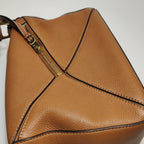 Loewe Puzzle Small Caramel Grained Calfskin