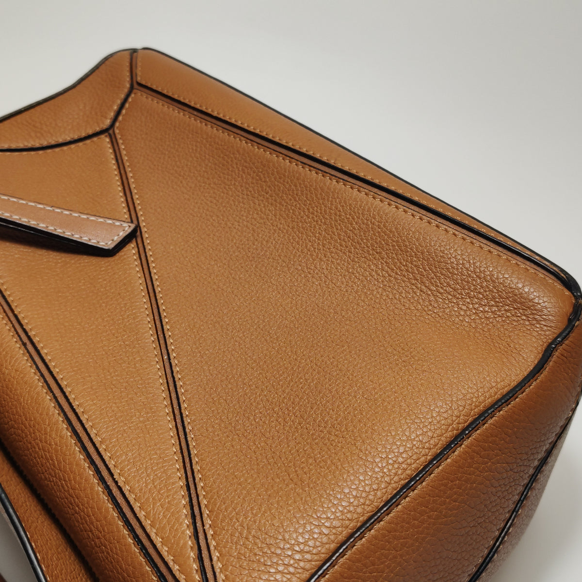 Loewe Puzzle Small Caramel Grained Calfskin