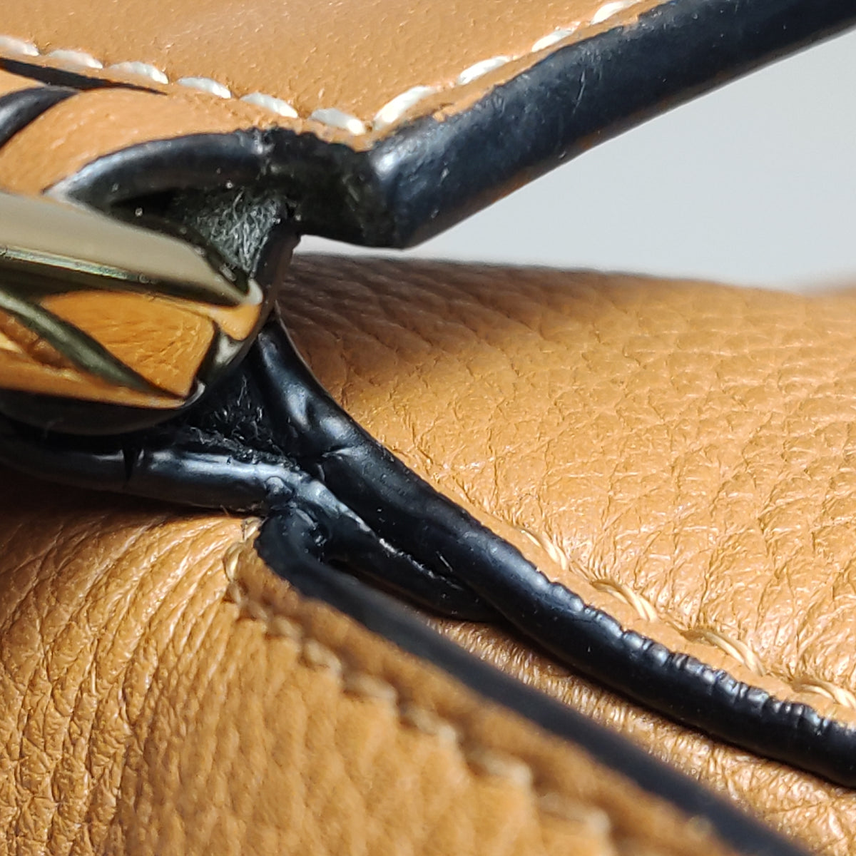 Loewe Puzzle Small Caramel Grained Calfskin