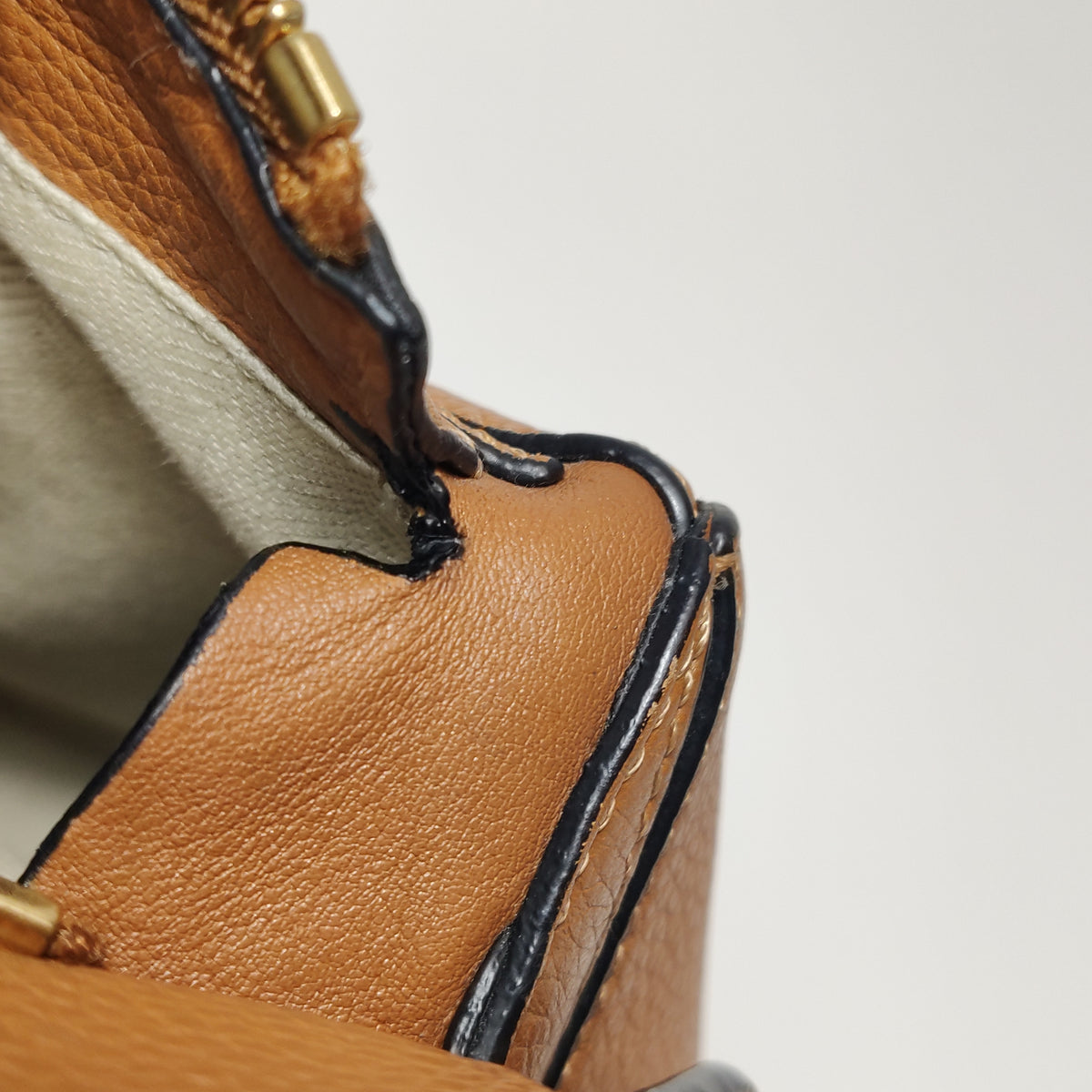 Loewe Puzzle Small Caramel Grained Calfskin