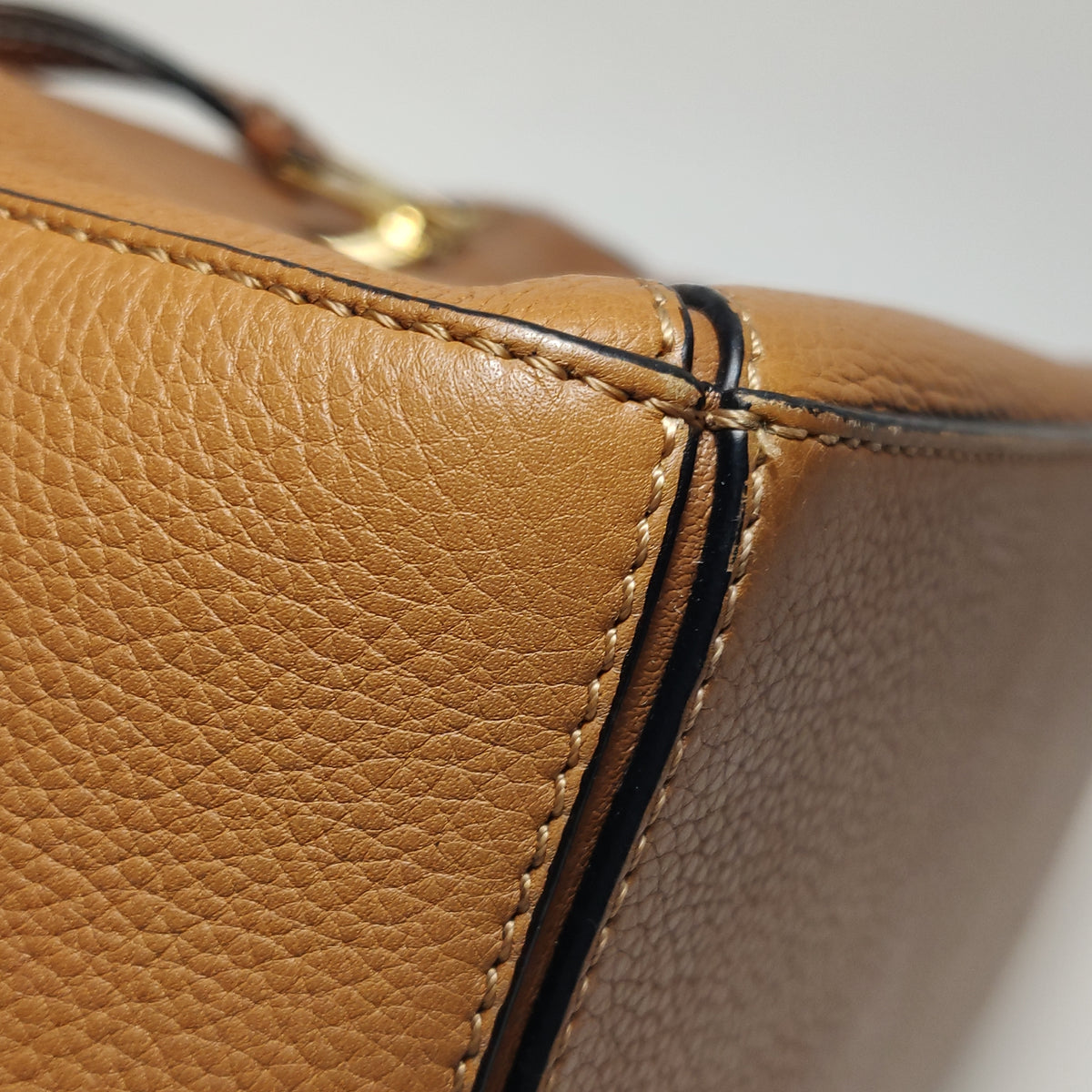 Loewe Puzzle Small Caramel Grained Calfskin