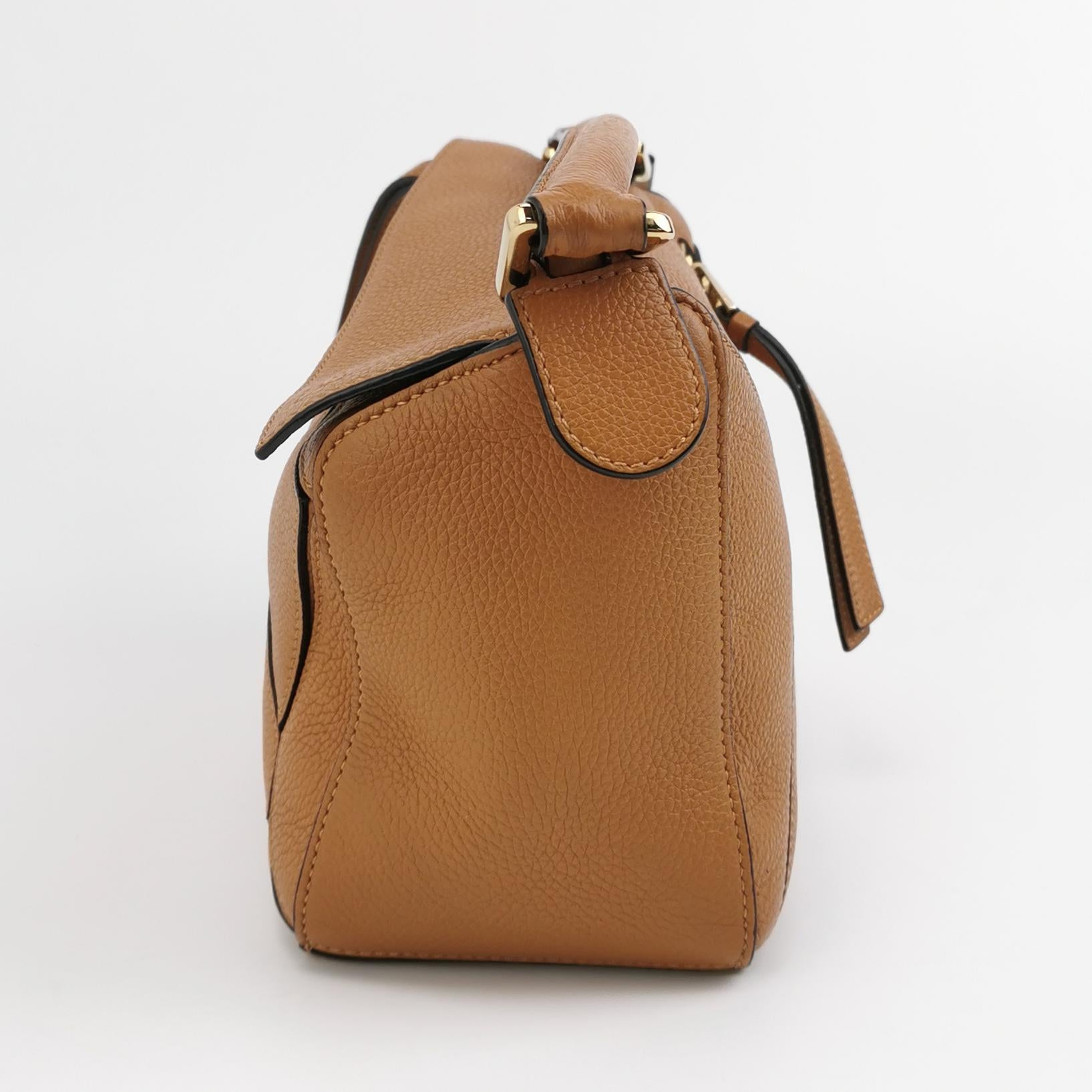 Loewe Puzzle Small Grained Calfskin Jacquard Strap