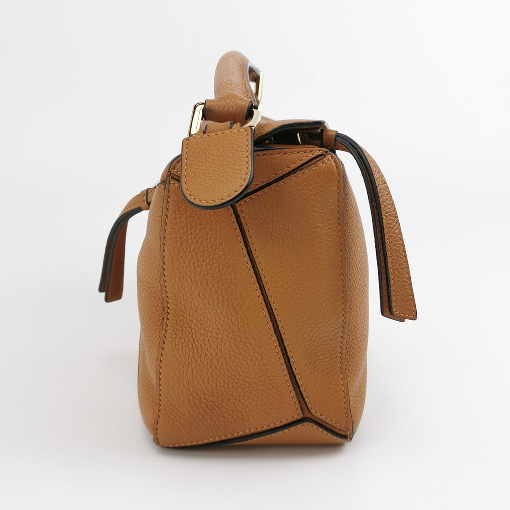 Loewe Puzzle Small Grained Calfskin Jacquard Strap