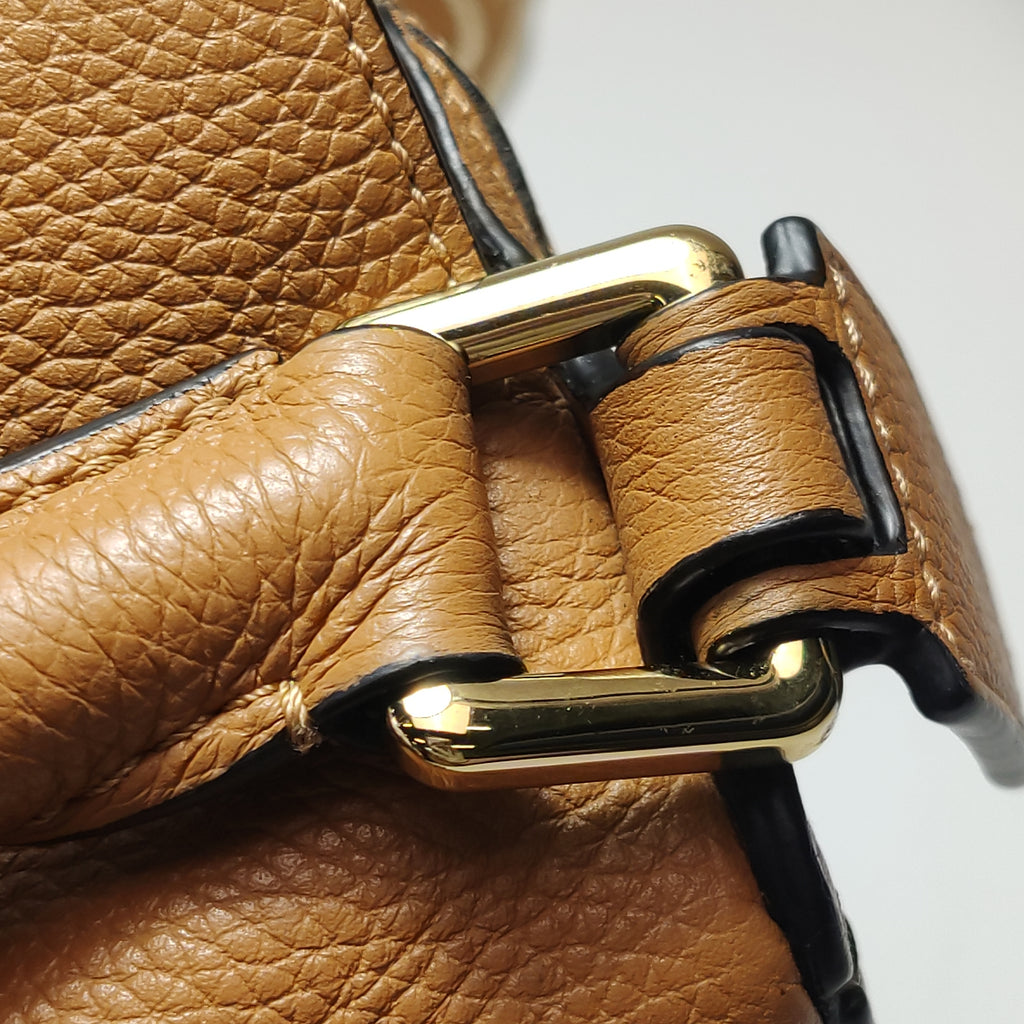 Loewe Puzzle Small Grained Calfskin Jacquard Strap