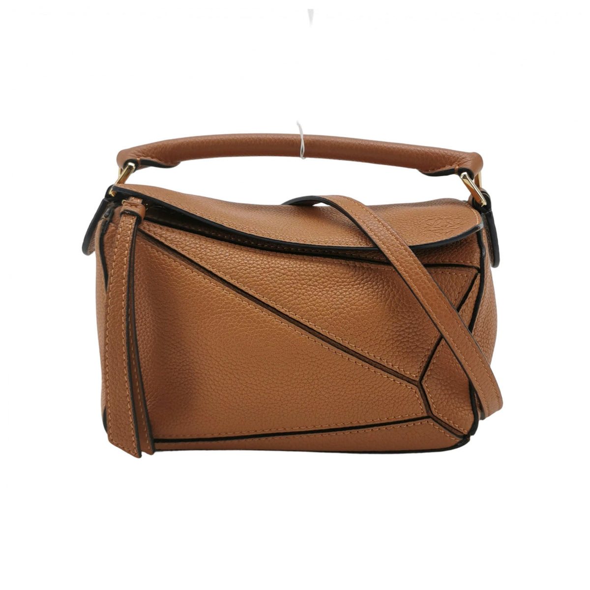 Loewe Puzzle Mini Soft Grained Calfskin Caramel