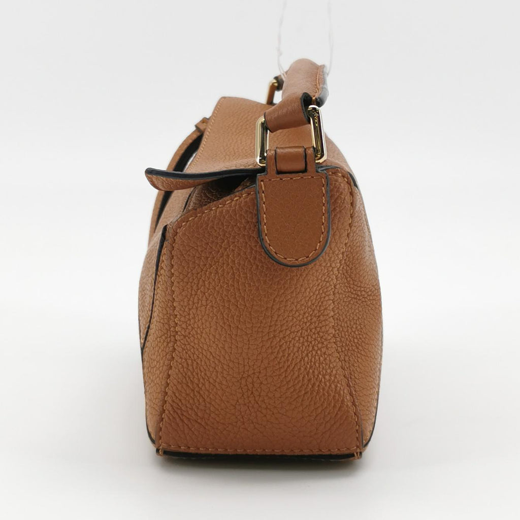 Loewe Puzzle Mini Soft Grained Calfskin Caramel