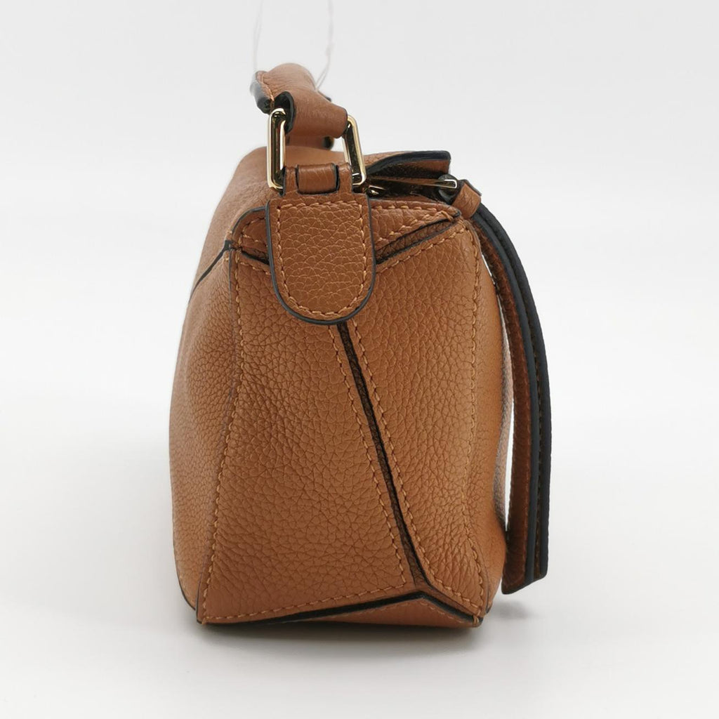 Loewe Puzzle Mini Soft Grained Calfskin Caramel