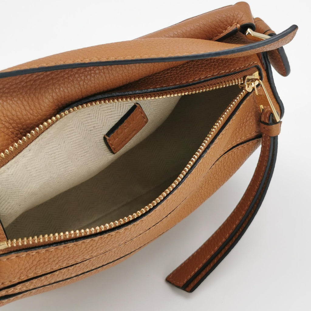 Loewe Puzzle Mini Soft Grained Calfskin Caramel