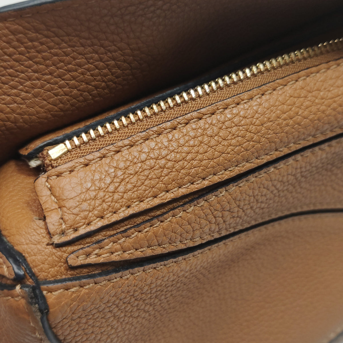 Loewe Puzzle Mini Soft Grained Calfskin Caramel