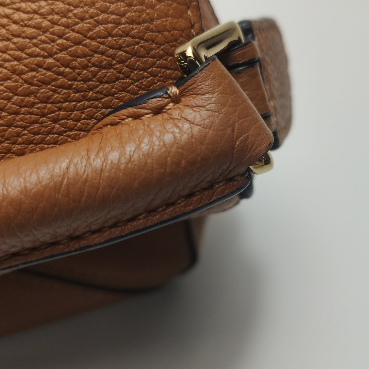 Loewe Puzzle Mini Soft Grained Calfskin Caramel
