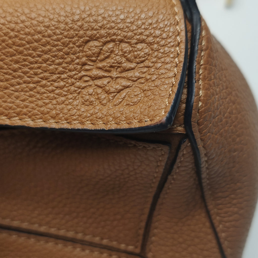 Loewe Puzzle Mini Soft Grained Calfskin Caramel