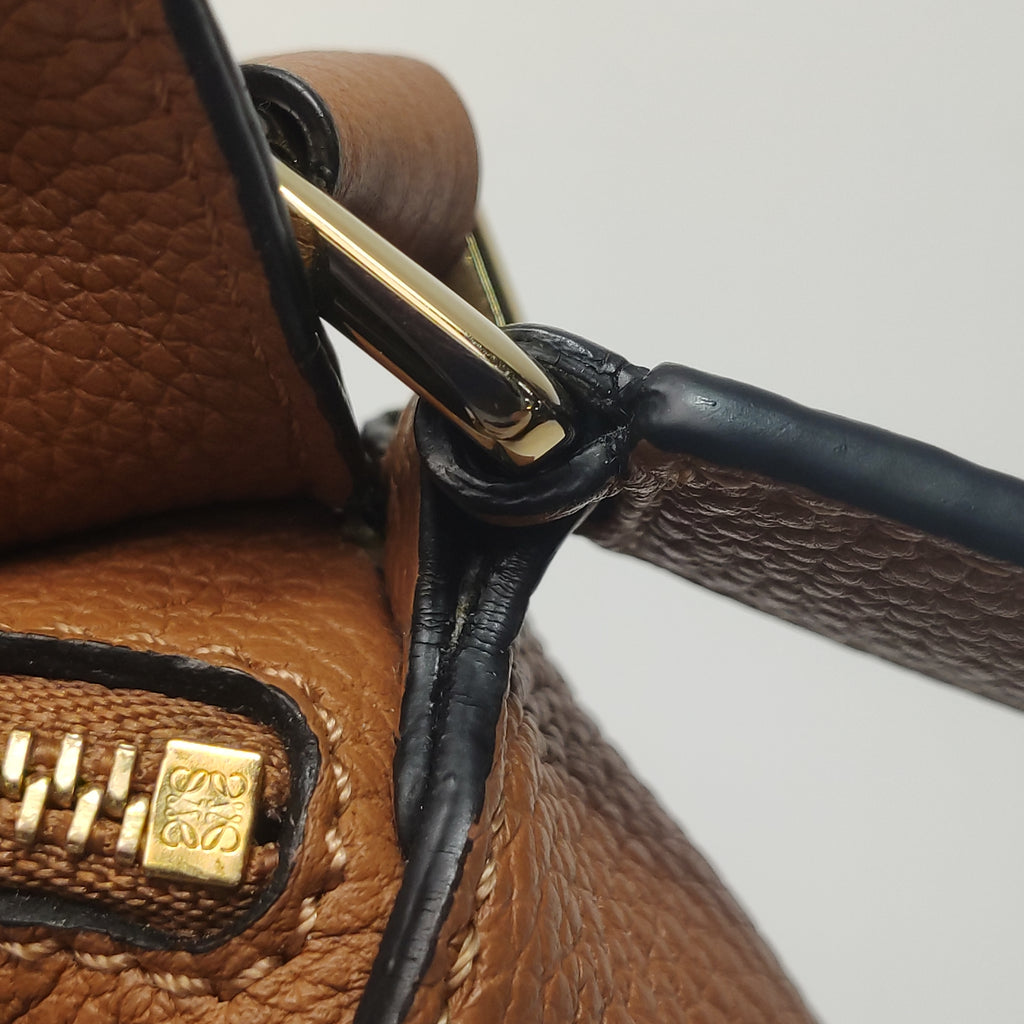 Loewe Puzzle Mini Soft Grained Calfskin Caramel